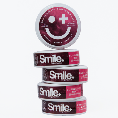 Pouches Énergie Bubblegum Menthe — 5 BOÎTES (+1 OFFERTE)