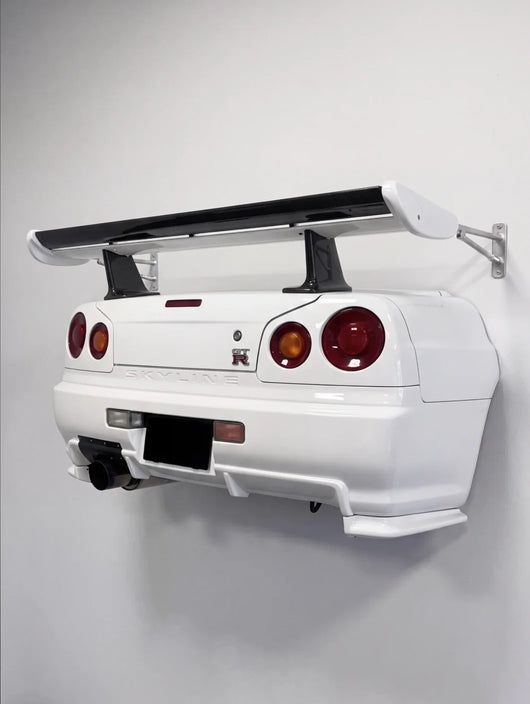 ApexShelf GT-R Style silver JDM coupe wall shelf