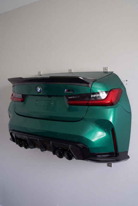 ApexShelf M3-Style grey sports sedan wall shelf