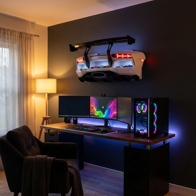ApexShelf in a gaming room
