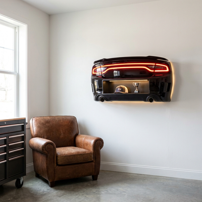 ApexShelf in a garage lounge