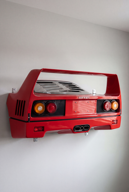 ApexShelf F40-Style classic red supercar wall shelf