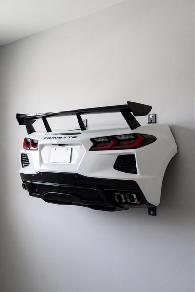 ApexShelf C8-Style red sports coupe wall shelf