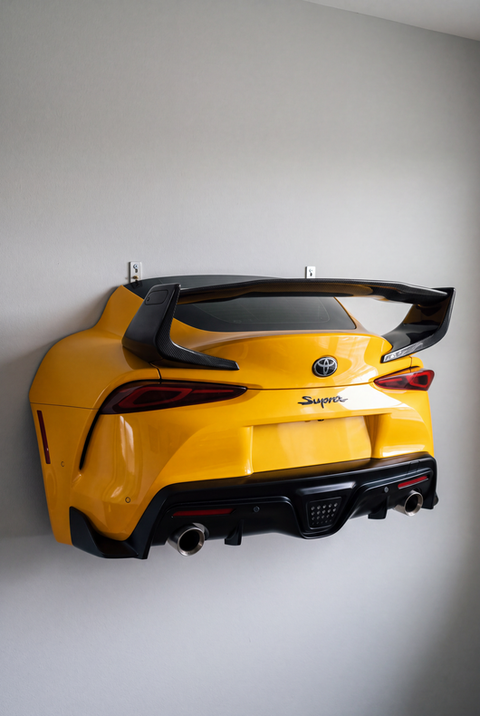 ApexShelf Supra-Style orange JDM wall shelf