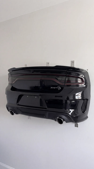 ApexShelf Hellcat-Style black muscle car wall shelf