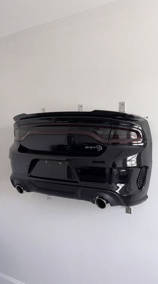 ApexShelf Hellcat-Style black muscle car wall shelf